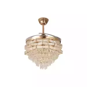 Qulik Q-K6323
48 Inch Decorative Chandelier Ceiling Fan With Light and Remote