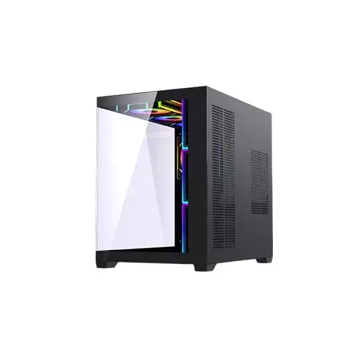 Maxcool PANDA MC7 Mid-Tower ATX Gaming Black Computer Case With 7 Infinity ARGB Fans-gallery-4
