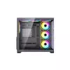 Maxcool PANDA MC7 Mid-Tower ATX Gaming Black Computer Case With 7 Infinity ARGB Fans-gallery-1