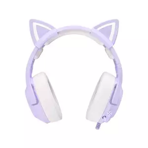 ONIKUMA K9 RGB Stereo Gaming Headset with Cat Ears (Purple)-gallery-2