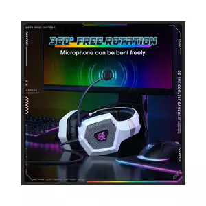 ONIKUMA K8 Wired Stereo Gaming Headphones (White)-gallery-2