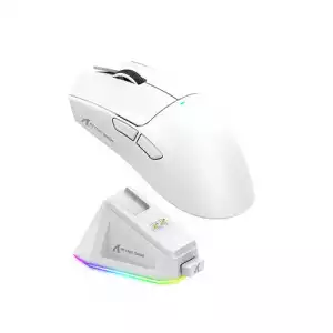 Attack Shark X11 22000 DPI Tri-Mode Gaming Mouse with RGB Charging DOCK (White)