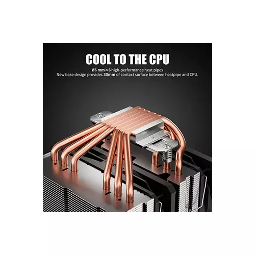 upHere D6SEC ARGB CPU Air Cooler (Black)-gallery-1