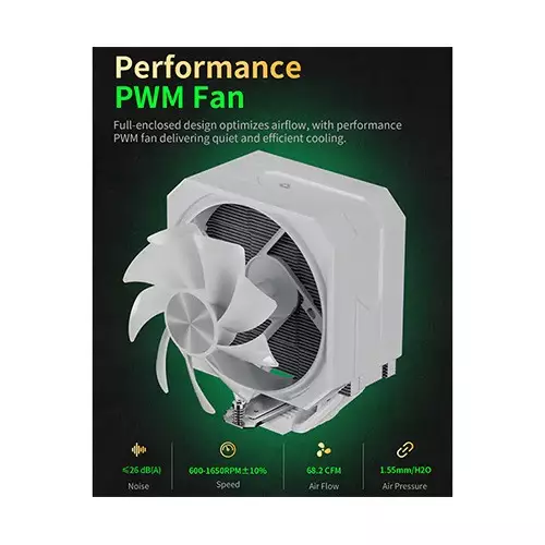 upHere UP1T4 CPU Air Cooler (White)-gallery-1