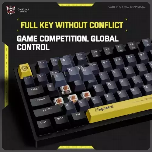 Onikuma G38 RGB Wired 98-key Gaming Mechanical Keyboard-gallery-3