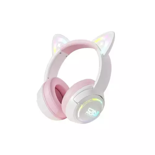 ONIKUMA GT838 Wireless RGB Gaming Pink Headset with Microphone-gallery-1