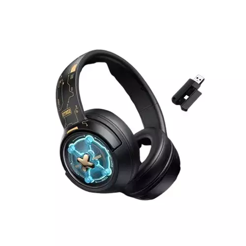 Onikuma GT802 Triple Mode Wireless Stereo RGB Gaming Black Headphone-gallery-1