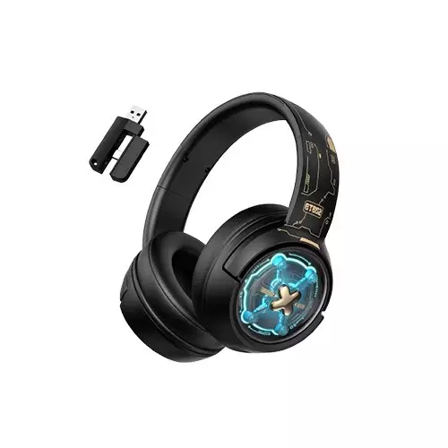 Onikuma GT802 Triple Mode Wireless Stereo RGB Gaming Black Headphone-gallery-2