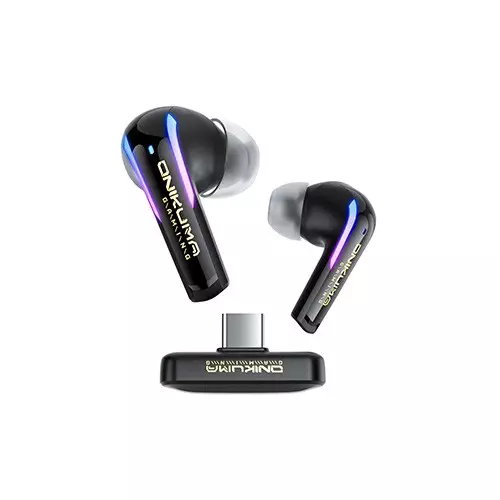 ONIKUMA T27 2.4G Wireless Gaming Earbuds with ENC Mic Black-gallery-1
