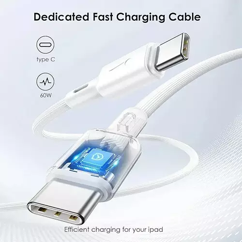 Oraimo OCW-E106S+ CC54 20W Type C Fast Charger Pd 3.0 Wall Charger with Type-C Cable (White)-gallery-2