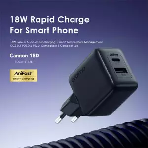 Oraimo Cannon 18D OCW-5183E+L53 18W QC & PD3.0 PE20 Wall Charger with Lighting Cable-gallery-1