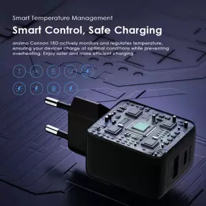 Oraimo Cannon 18D OCW-5183E+L53 18W QC & PD3.0 PE20 Wall Charger with Lighting Cable-gallery-2
