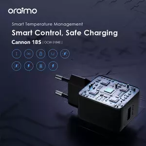 Oraimo Cannon 18S OCW-5184E-C53 18W QC3.0 & PE2.0 Charger with Type-C Cable-gallery-2