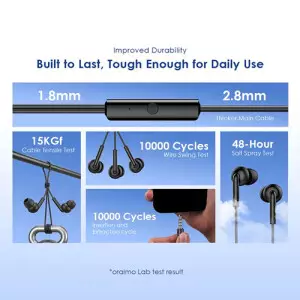 Oraimo CONCH 2 Neo 3.5MM Wired In-Ear Earphone (Purple)-gallery-3