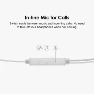 Oraimo Halo 2S 3.5mm Half In-Ear Wired Earphone (Black)-gallery-1