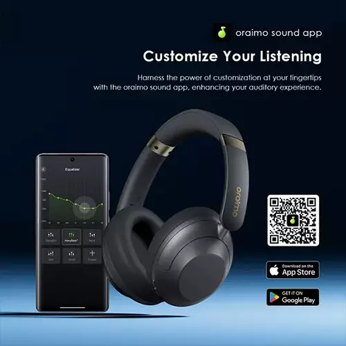 Oraimo BoomPop Pro ANC Over-Ear Headphones (White)-gallery-4