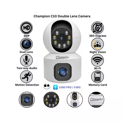 Champion C10 Double Lens Wifi IP Camera-gallery-1
