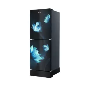 Whirlpool Fresh Magic Pro 236L Glass Door Florina Blue Refrigerator-gallery-2