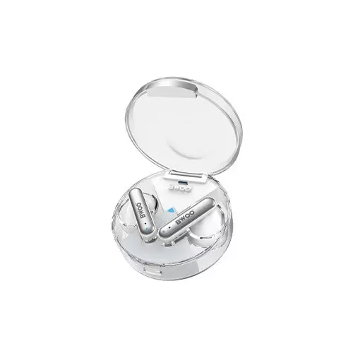 BWOO BW95 Half-in-ear Wireless Earbuds with Transparent Charging Case-gallery-2