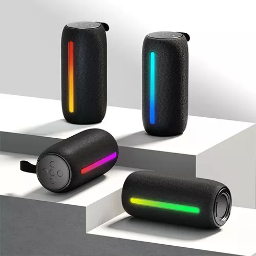 BWOO BS-86 RGB IPX4 Hi-Fi Heavy Bass Subwoofer Portable Bluetooth Speaker-gallery-3