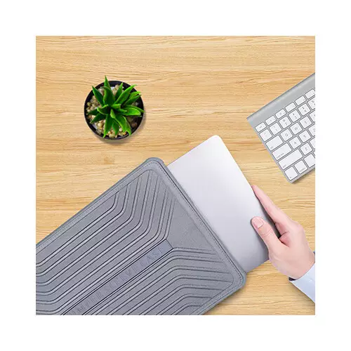 BWOO CB-41 11.6-inch Lightweight Magnetic Laptop Bag (Gray)-gallery-3