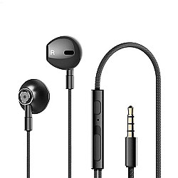 Lenovo HF140 Wired Half In-Ear Headphones (Black)