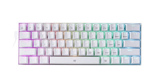 REDRAGON K630 DRAGONBORN WHITE MECHANICAL KEYBOARD (RED SWITCH) in ...