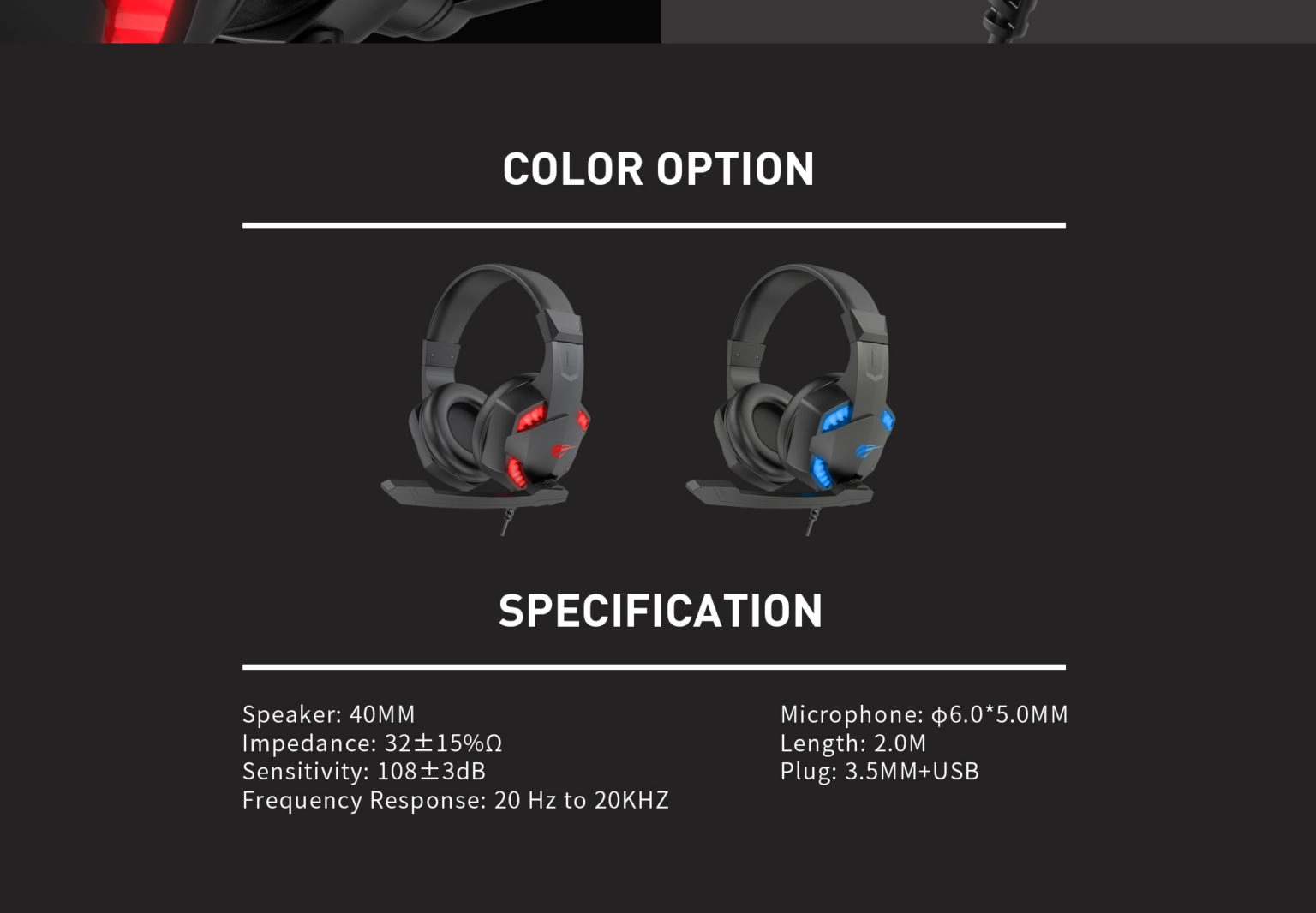 Havit Gamenote HV-H2032D Gaming Headphone