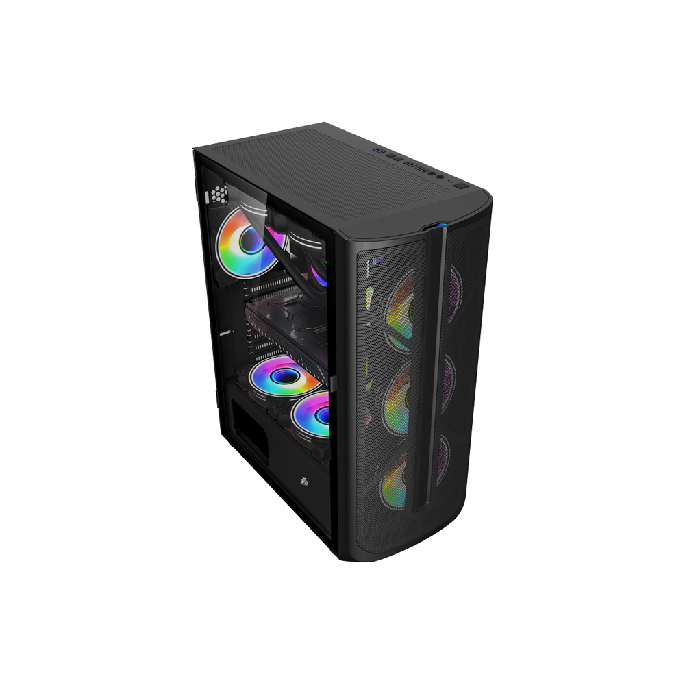 Buy Stplayer Firebase X Atx Matx Gaming Case Black In Bangladesh