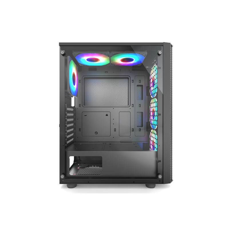 Segotep Prime G Plus Gaming Desktop Case, Max Transparency Side