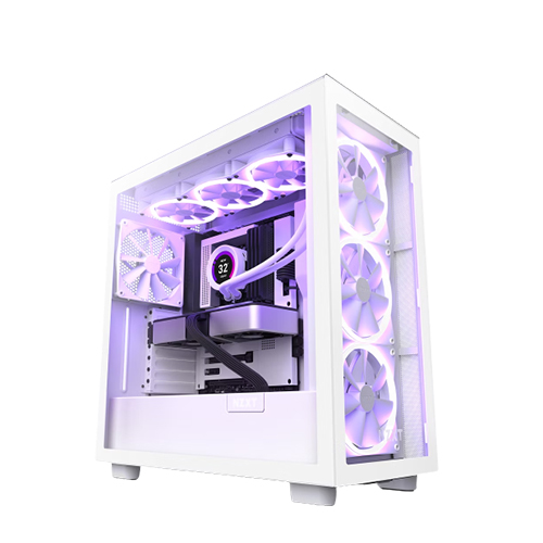 NZXT H7 Flow Mid-Tower Case (White) CM-H71FW-01 B&H Photo Video