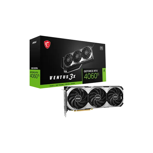 MSI NVIDIA GeForce RTX 4060 Ti 8GB VENTUS 3X OC 8GB GDDR6 PCI Express 4.0  Graphics Card Black RTX 4060 Ti VENTUS 3X 8G OC - Best Buy