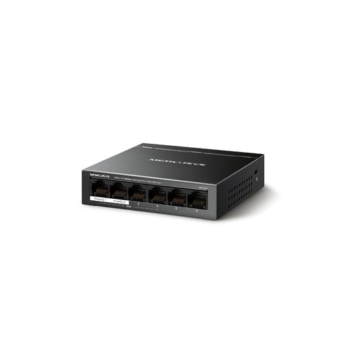 Tp-link mercusys ms106lp poe- switch 6 porte con 4 poe-, 30w per