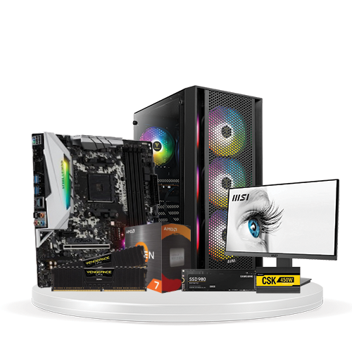 RYZEN 7 5700G ASROCK B450 16GB 500GB SSD BUDGET PC PRICE IN