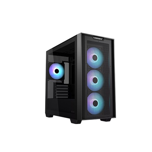 ASUS A21 PLUS BTF Micro-ATX Mid Tower Gaming Case (Black)