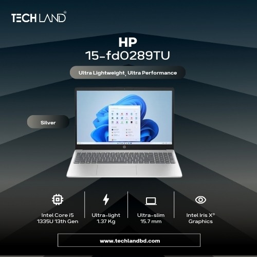 HP 15-fd0289TU Core i5 13th Gen 15.6-Inch FHD Backlit keyboard Laptop