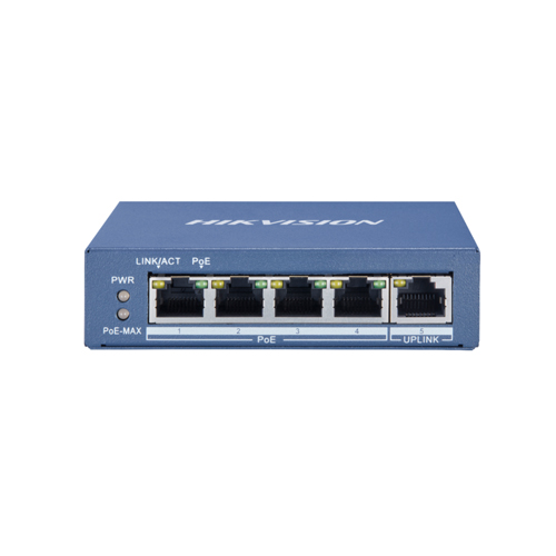 Hikvision DS-3E0505P-E/M Unmanaged 4 Port Gigabit POE Switch