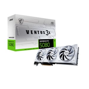 MSI GeForce RTX 5080 16G VENTUS 3X OC WHITE 16GB GDDR7 Graphics Card