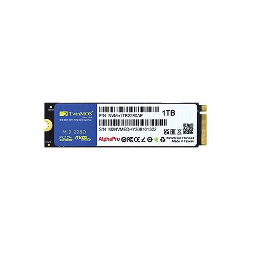 Twinmos AlphaPro 1TB M.2 2280 PCIe 3.0 x4 NVMe SSD