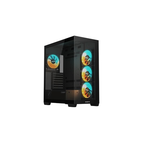 Gigabyte C500 Panoramic Stealth Mid Tower ATX Desktop Case (Black)