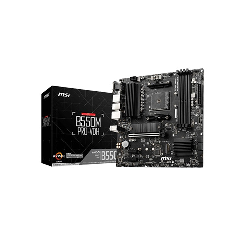 MSi B550M PRO-VDH AM4 AMD B550 DDR4 M-ATX Motherboard