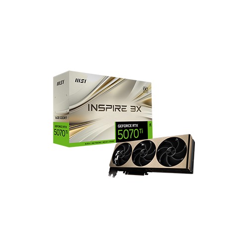 MSI GeForce RTX 5070 Ti 16G INSPIRE 3X OC PLUS Graphics Card