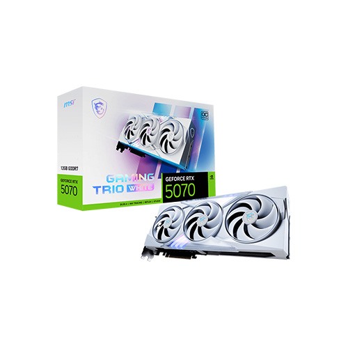 MSI GeForce RTX 5070 12G GAMING TRIO OC WHITE Graphics Card