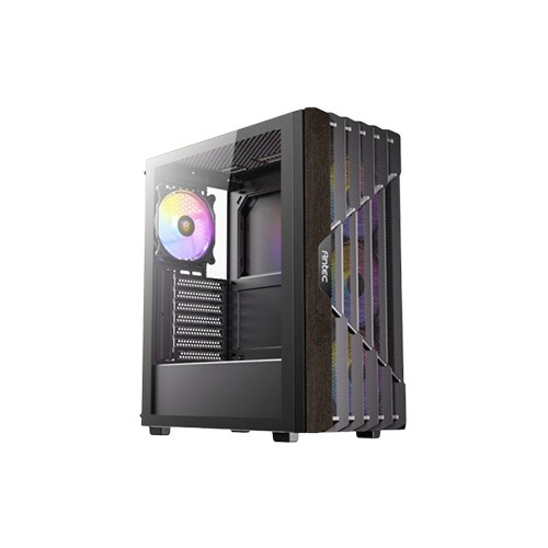 Antec AX63 Wood ARGB ATX Mid Tower Black Gaming Case