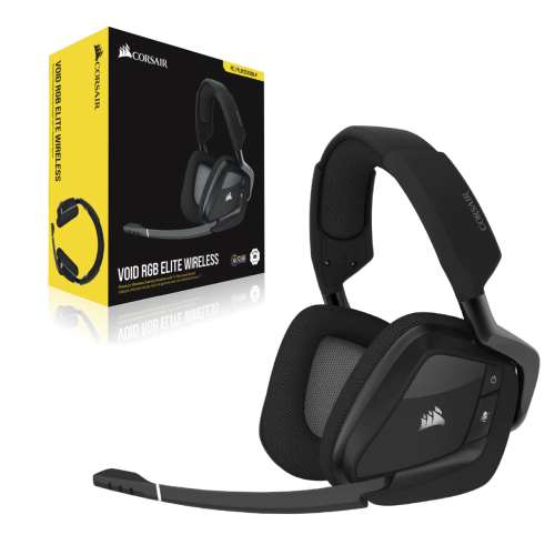 Corsair VOID RGB Elite Wireless Premium 7.1 Surround Sound Gaming Headset (Carbon)