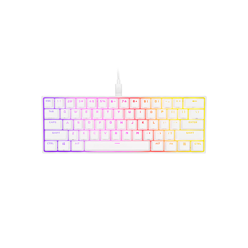 CORSAIR K65 RGB MINI 60% CHERRY MX MECHANICAL GAMING KEYBOARD RED-WHITE