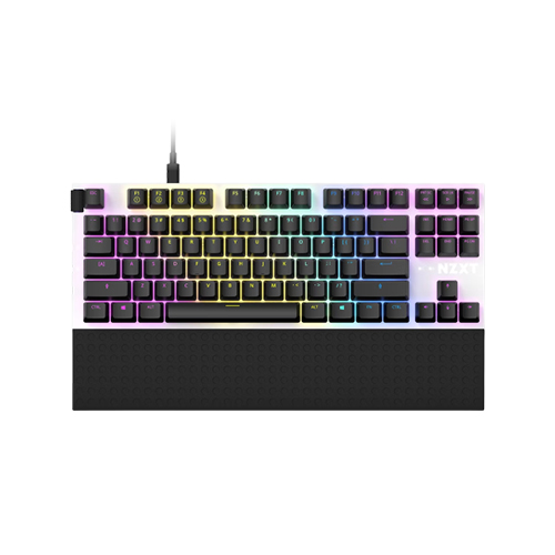 NZXT FUNCTION TENKEYLESS RGB MECHANICAL KEYBOARD MATTE WHITE