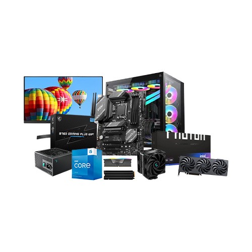 Intel Core i5 13th Gen MSI B760 GAMING PLUS WIFI 16GB RAM 1TB SSD Gaming PC with Arc B580 Photon 12GB OC Graphics