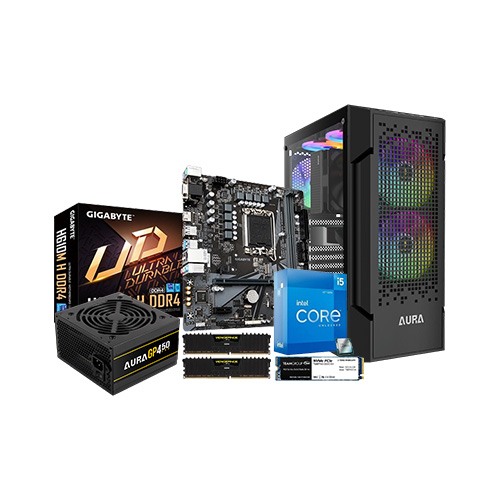 Intel Core i5 12th Gigabyte H610M H V3 16GB RAM 512GB SSD Budget PC