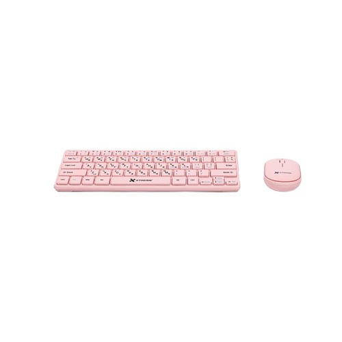 Xtreme K911C Wireless 64keys + FN Keys Pink Keyboard Mouse Combo